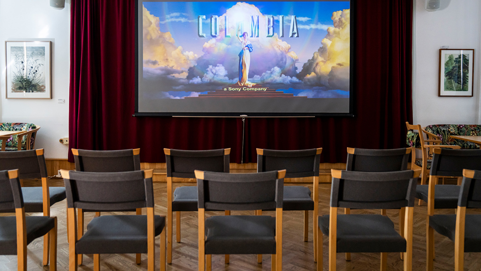 Redo för filmvisning, foto.