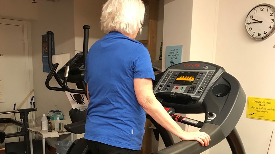Vid Seniorhälsan Fruängen finns ett gym.